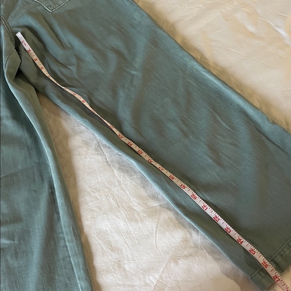 Outerknown Wide Leg Cropped Pants sz 27 sage green/green grey - Picture 4 of 8